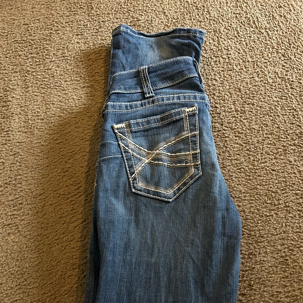 Ariat Blue Denim Jeans with Paisley Lining